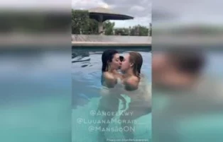 Luana Morais e Angel Kwy em Cena de Sexo Lésbico Quente