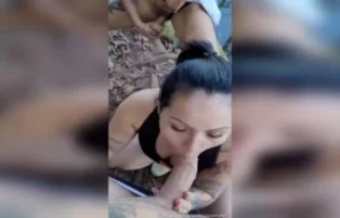 Joice Muller mostra suas habilidades em um delicioso boquete